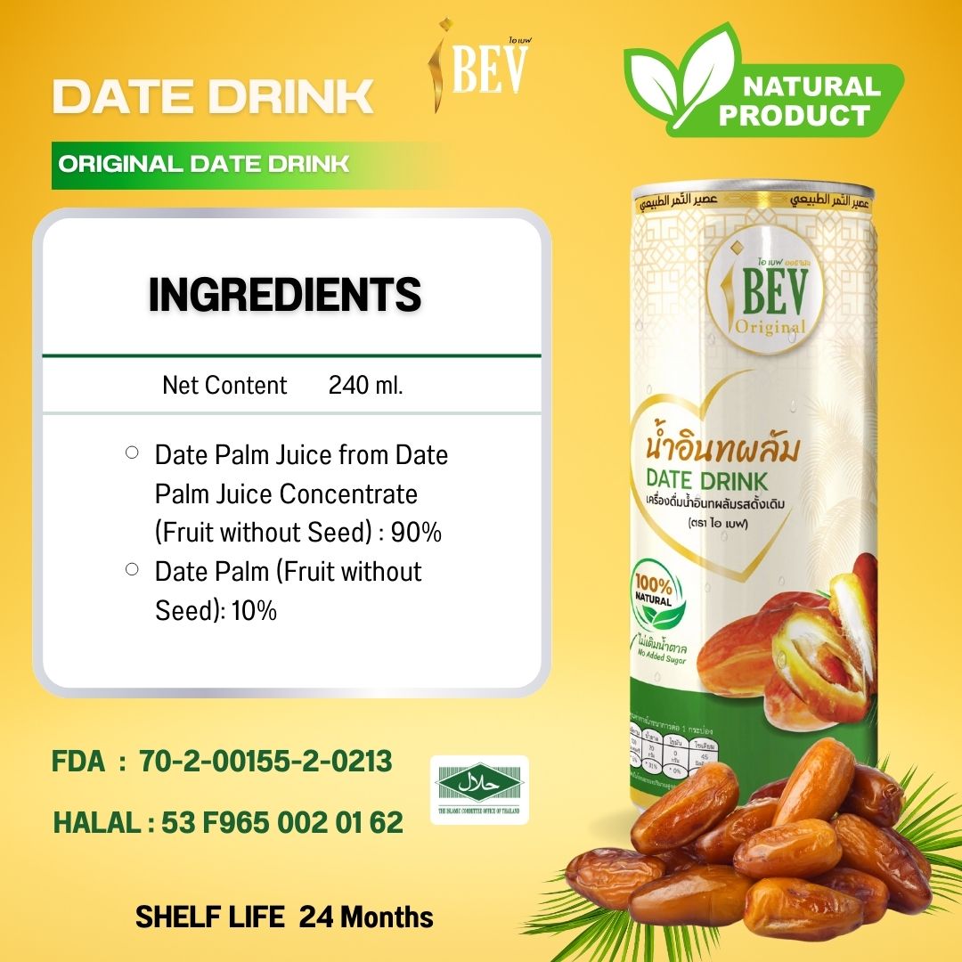 IBEV ORIGINAL DATE DRINK 6 CANS (240ML X 6)