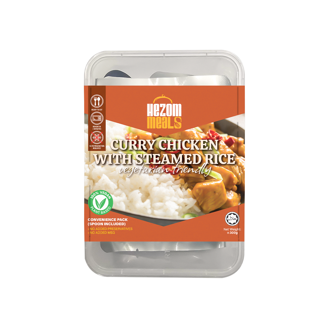 HEZOM RTE VEGETARIAN CURRY CHICKEN (300G)