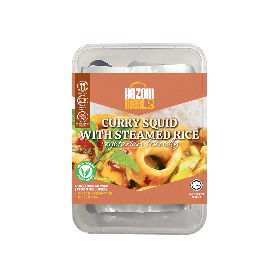 HEZOM RTE VEGETARIAN CURRY SQUID (300G)