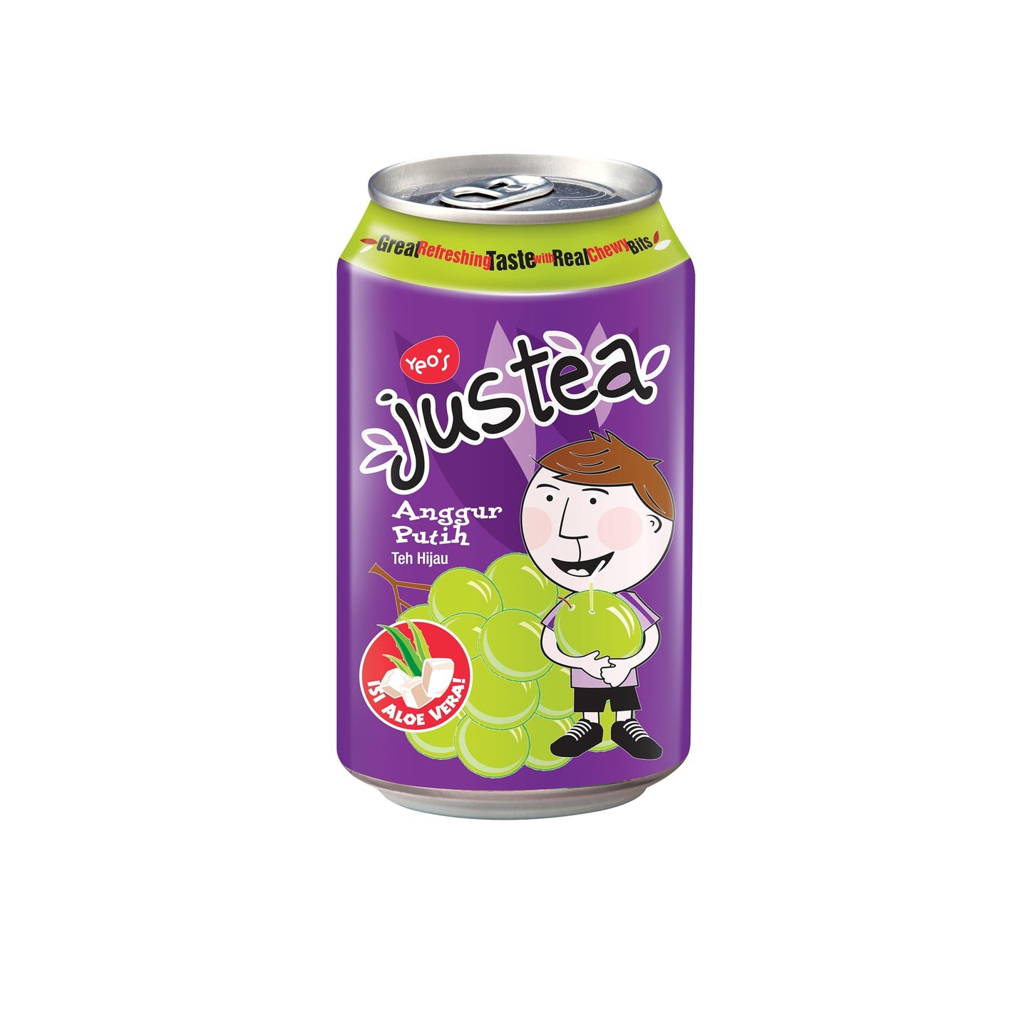 JUSTEA WHITE GRAPE CAN (300ML x 24) CARTON