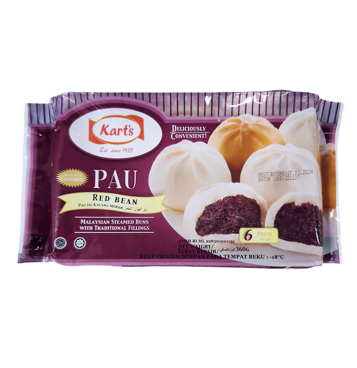 KART'S PAU RED BEAN (60G x 6)