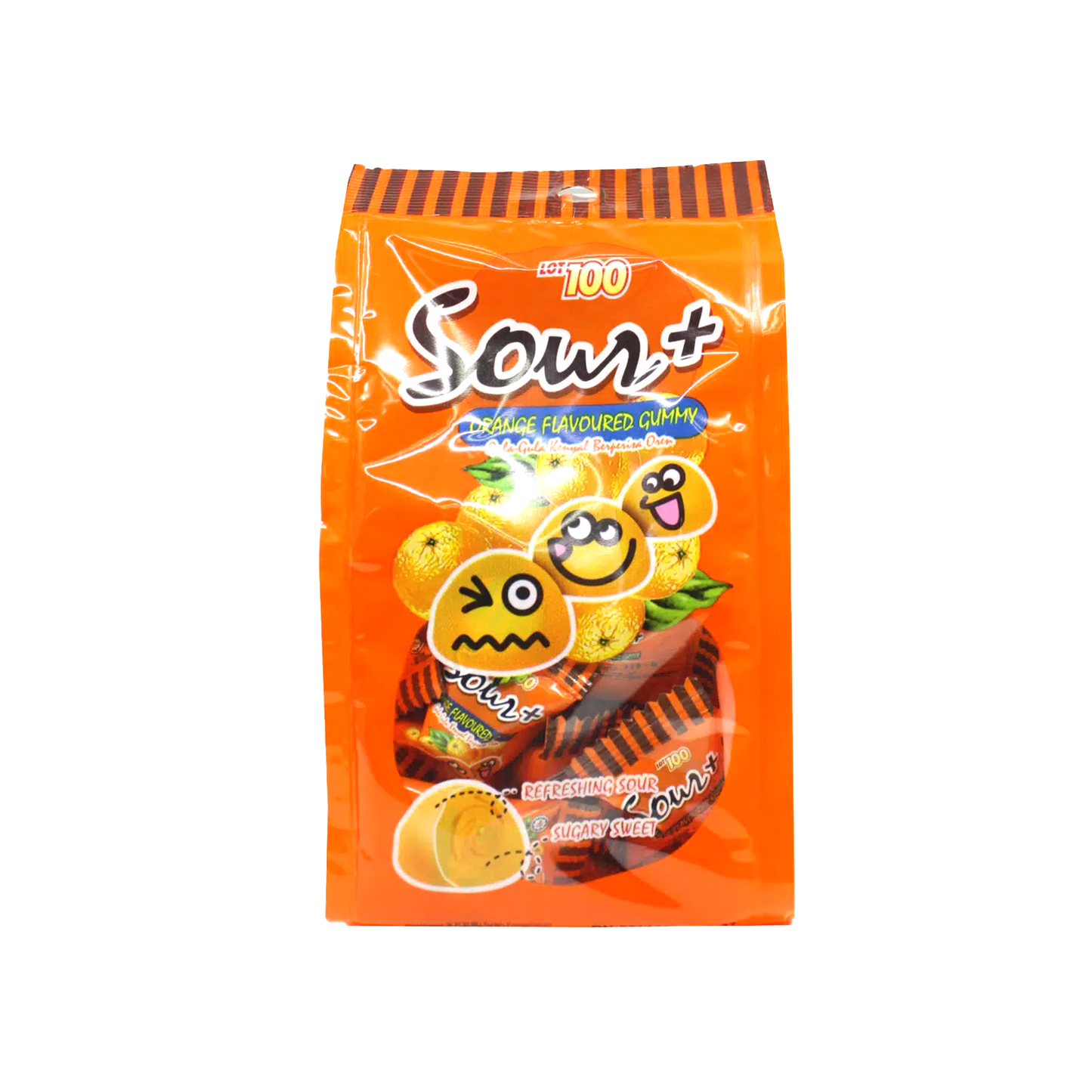 LOT 100 SOUR + GUMMY ORANGE (100G)