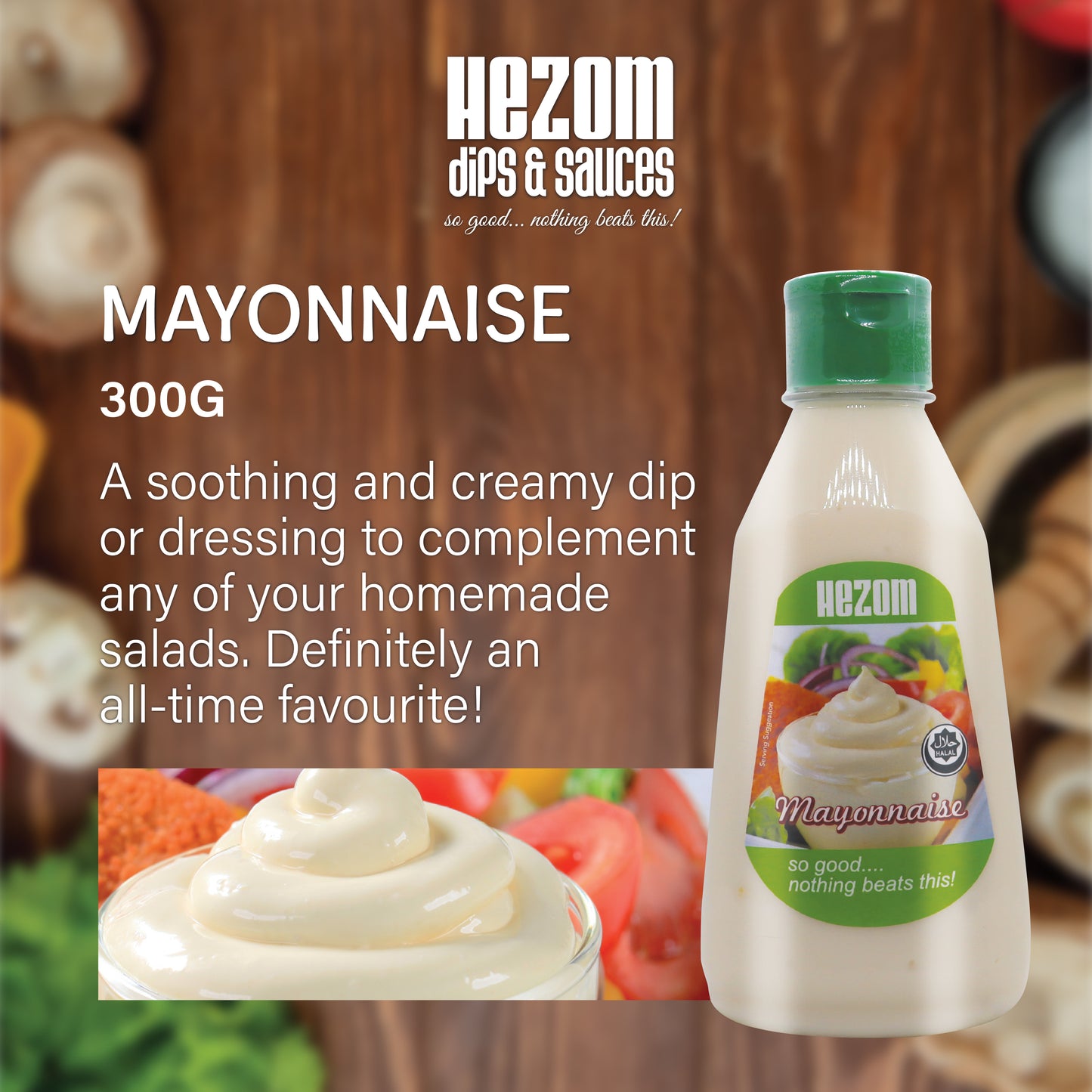 HEZOM MAYONNAISE SAUCE BOTTLE (300G)