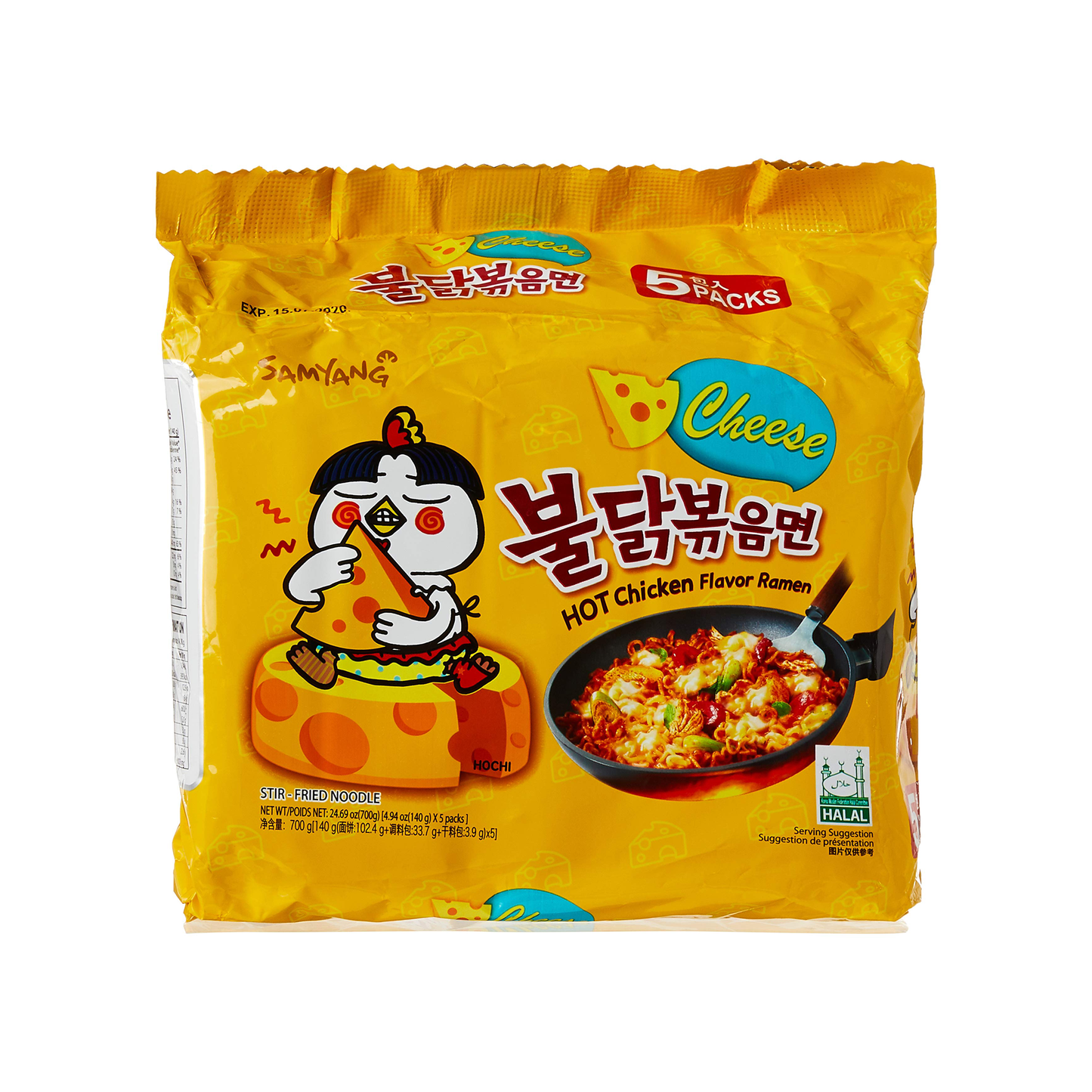 SAMYANG CHEESE INSTANT RAMEN (140G x 5)