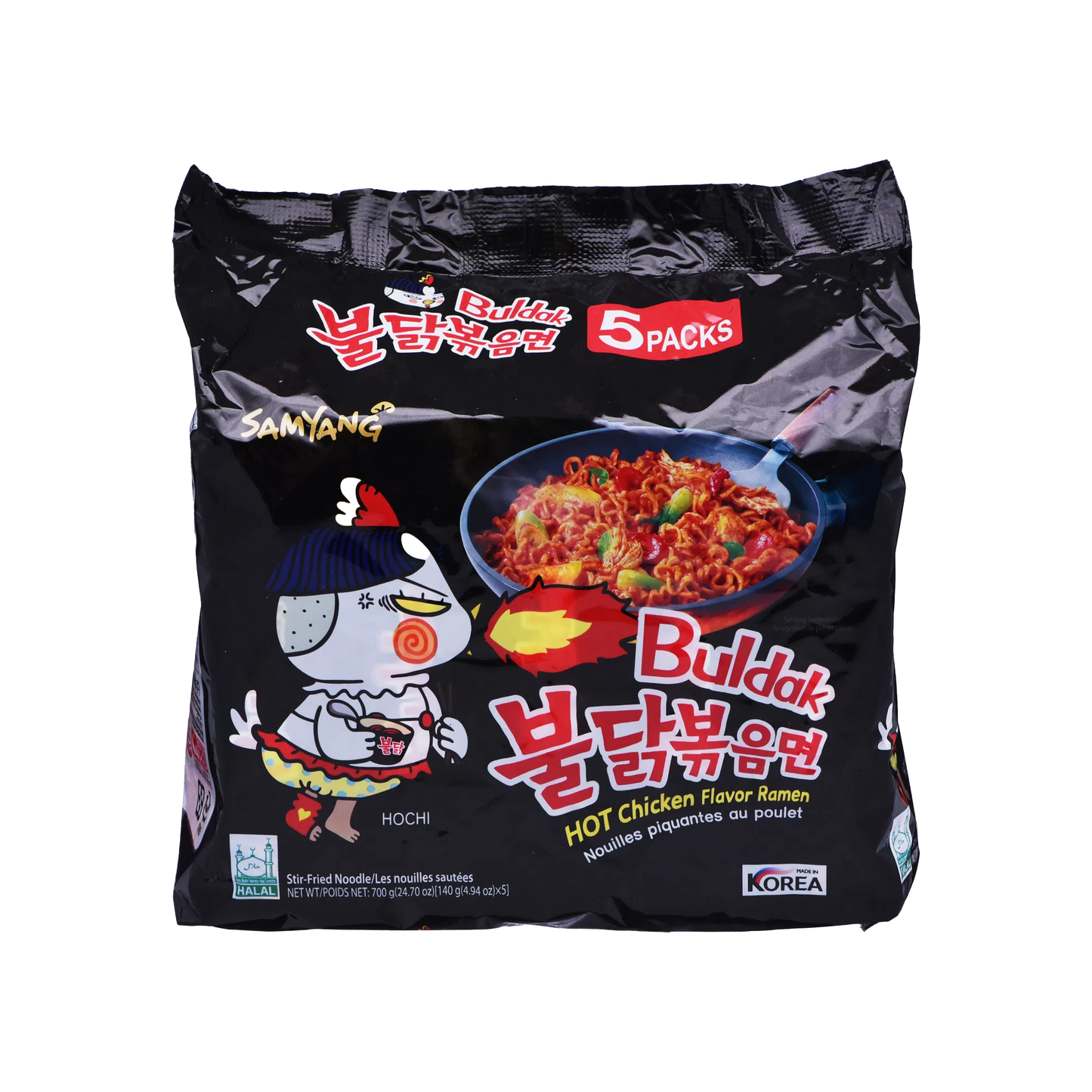 SAMYANG HOT CHICKEN INSTANT RAMEN (140G x 5)