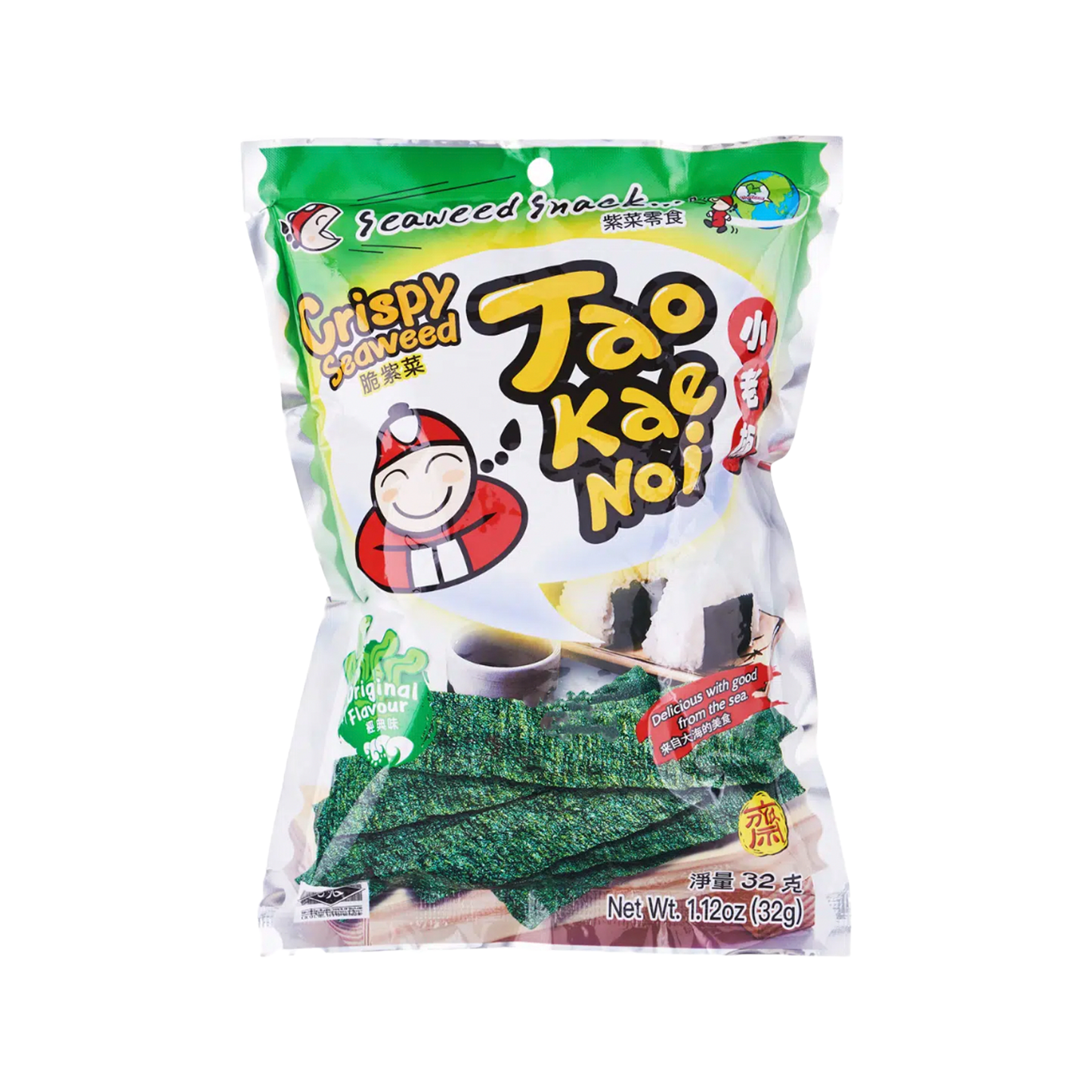 TAO KAE NOI CRISPY SEAWEED ORIGINAL (15G)