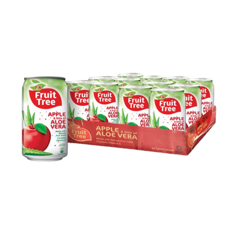 FRUIT TREE APPLE ALOE VERA CAN (300ML X 12) CARTON
