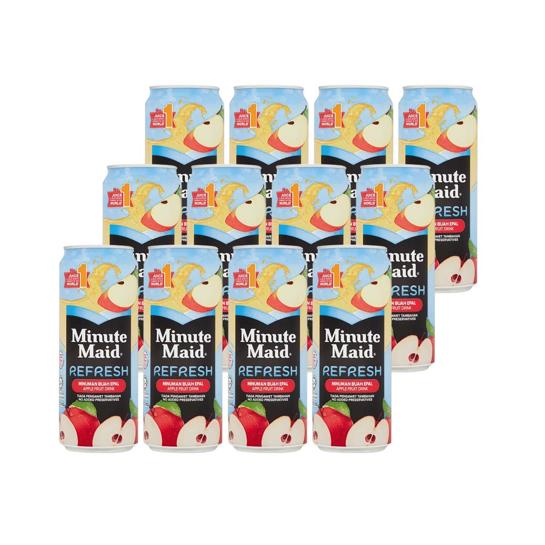 MINUTE MAID REFRESH APPLE CAN (300ML X 12) CARTON
