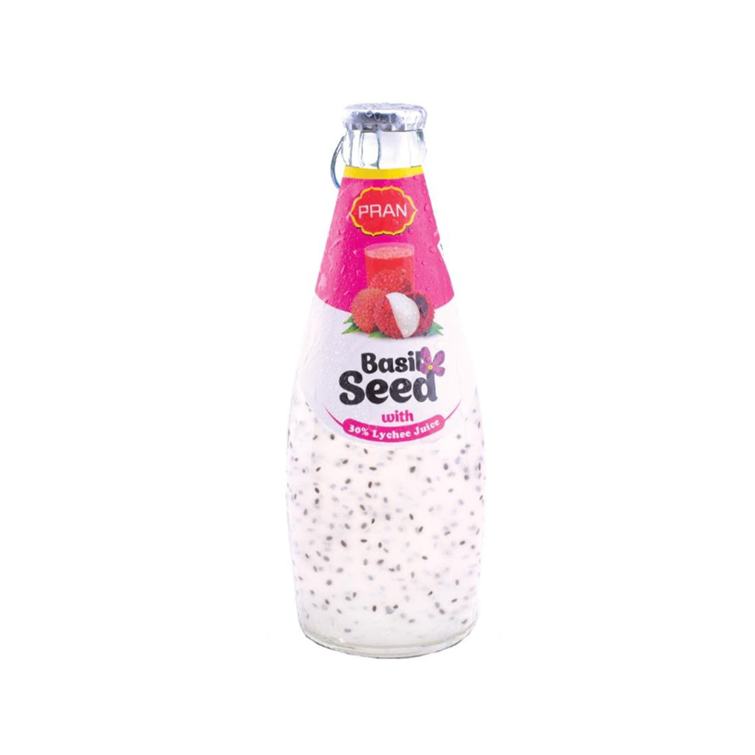 PRAN BASIL SEED JUICE LYCHEE (290ML)
