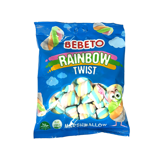 BEBETO RAINBOW TWIST MARSHMALLOW (135G)