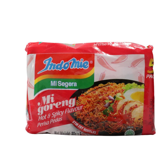 INDOMIE INSTANT NOODLES HOT & SPICY (80G x 5)