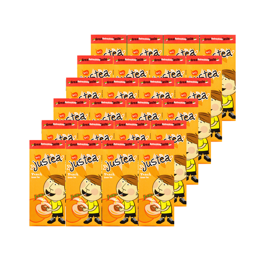 JUSTEA TETRAPACK GREENTEA W/PEACH (250ML x 24) CARTON
