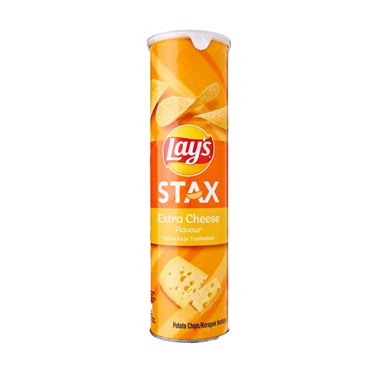 LAY'S STAX POTATO CHIPS EXTRA CHEESE (135G)