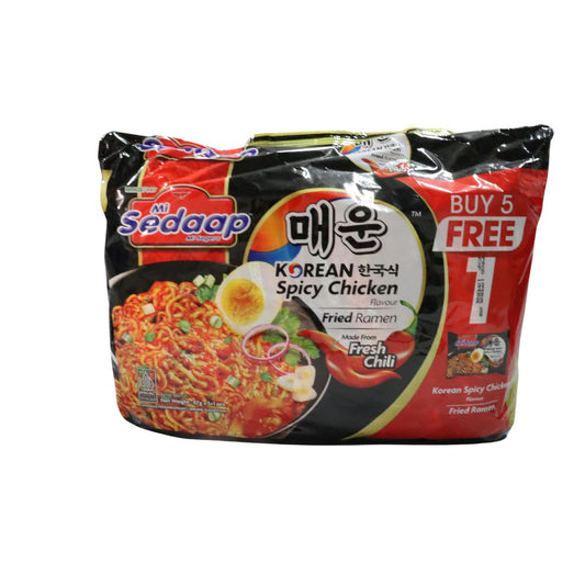 MI SEDAAP INSTANT NOODLES KOREAN SPICY CHICKEN (86G x 5)