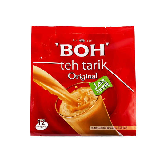 BOH INSTANT MILK TEA ORIGINAL (LESS SWEET) 12 SATCHETS